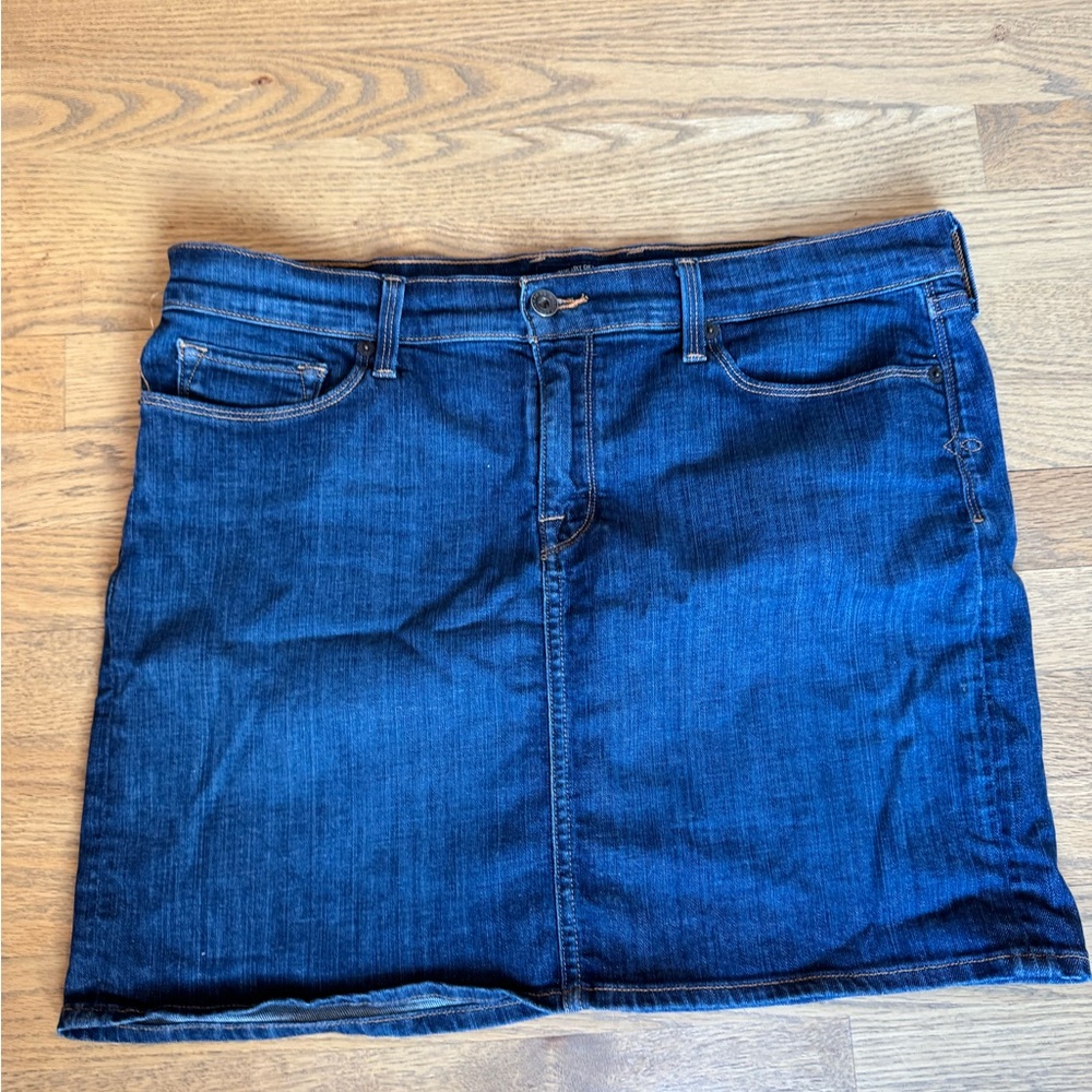 Lucky Mini Jean Skirt